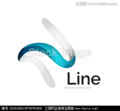 现代矢量色带标志 色彩与动感的视觉交响